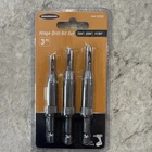 Warrior 3 Pc Hinge Drill Bit Set: 7/64", 9/64" & 11/64" Item #61550 New. Price: $7.49.