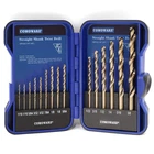 Comoware 15-PIECE Cobalt Drill Bit Set M35 Hss Jobber Length For Hardened Steel New. Price: $28.02.