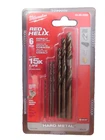 Milwaukee 6 Pc Cobalt Drill Bit Set Red Helix Hard Metal #48-89-2330 New. Price: $23.99.