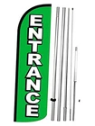 4LESSCO Entrance - Windless Swooper Feather Flag 15 Ft Tall Pole Spike Kit New. Price: $106.08.