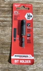 Milwaukee Tool Shockwave Compact Impact Magnetic Bit Holder 2-3/8" 48-32-4502 New. Price: $9.99.