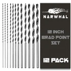 Narwhal Extra Long Brad Point Drill Bit Set For Wood 12 Pack Inch Length New. Price: $32.48.