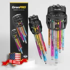 Grenpro 22PC Hex Key Wrench Set Metric Sae Color Coded With Organizer New. Price: $62.99.
