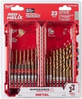 Milwaukee Shockwave 23-PIECE Impact Duty Red Helix Titanium Twist Drill Bit Set New. Price: $32.98.