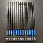 Toolant 6" Impact Long Torx Bit Set 13PCS (TT7-TT40), 1/4 Hex-shank S2 Steel Sec New. Price: $25.00.