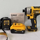 Dewalt DCF787 20V Volt Max Brushless 1/4" Impact Driver, 5 Ah Batt And Charger New. Price: $110.00.