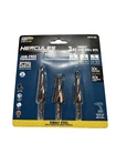 Hercules 3 Piece Cobalt Step Drill Bits Spiral Flute Design HA22-66 1/4" Hex New. Price: $55.19.