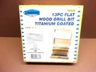 New Old Stock Cummins No. 6776 13 Piece Titanium Coated Flat Wood Drill Bit Set Open. Price: $16.19.