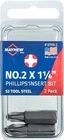 Mayhew 18749-2 No. X 1.25" Phillips Insert Bit, Pack 1EA New. Price: $10.13.