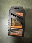 Warrior 61637- Titanium Index Drill Bit Set 29 Pc W/ Case Used. Price: $29.99.