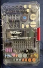 Brand New Hyper Tough 208 Piece Rotary Tool Accessory Kit + Storage Case. Price: $21.99.