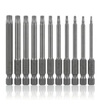 Vesttio Security Torx Bit Set 11PCS 1/4 Hex Shank T6-T40/3 Inch, Grey New. Price: $17.99.