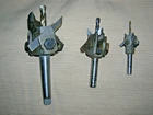 Tool Steel Set Of 3 Cutter Adjustable Hole Saws 1" 5" Inc Spare Blades Usn Used. Price: $88.00.