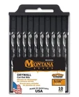Montana Brands MB-63194 Drywall Cut Out Drill Bits 3/16" 10 Pack New. Price: $62.13.