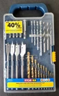Ryobi 31-PC Drilling & Driving Accessory Kit Titanium Masonry Spade Bits Used. Price: $29.99.