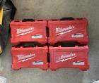 Milwaukee Cobalt Step Drill Bit Set 3-PIECE 3/8-3/4 In W/ Red Case Open. Price: $125.00.