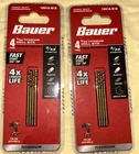 Bauer 1891A-B18 4PIECE 3/32 Titanium Drill Bits Pack Of Unopened New. Price: $18.99.