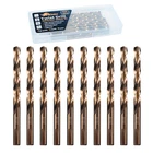 (10PCS) 5/16" Cobalt Drill Bit, Hss M35 Metal Bits For Steel, Stainless New. Price: $48.43.