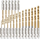 Yxyl 19-PIECE Hex Drill Bit Set Titanium & Hss High-speed Steel Shanks New. Price: $11.52.