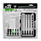Flex Drill & Drive Bit Set Carbide Tipped Multi Construction 10PC New. Price: $32.99.