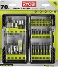Ryobi A967001 Impact Rated Driving Set 70-PIECE New. Price: $39.95.