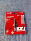 Milwaukee Step Drill Bit 3/16" To 7/8", Made In Usa #48-89-9204 New. Price: $18.99.