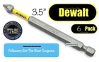 6 Pack Dewalt Maxfit Ultra PH1 Drill Bit Impact Ready Phillips #1 3.5" In New. Price: $13.19.