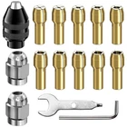 4486 Multi Chuck 15PCS,BRASS Set,collet Nut KIT,0.8-3.2MM Replacem... New. Price: $18.64.