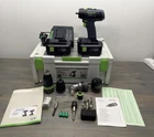 Festool T15+3 Li 2 Drill Set With Two Batteries - Case & Accessories Tested! Used. Price: $399.99.