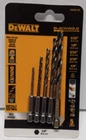 Dewalt Piece Drill Bit Set 3/32" 1/8" 5/32" 3/16" & 1/4" DWAH1105 New. Price: $12.99.