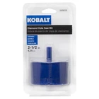 Kobalt 2-1/2-IN Wet/dry Diamond Core Drill Bit Stone New. Price: $17.49.