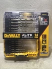 New Factory Sealed Dewalt Elite Series 14 Piece Cobalt Alloy Steel Drill Bit Set. Price: $30.00.