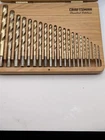 Craftsman Limited Edition Drill Bit Set - Solid Oak Case Usa Made 20 Of 21 Used. Price: $60.00.