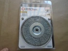 Master Mechanic 4" Coarse Crimped Wire Wheel Brush 842804 New. Price: $7.00.