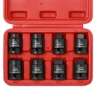 Casoman 8PCS 1/2-INCH Drive Pipe Plug Socket Set, Cr-mo, Sae, 1/2"DR. New. Price: $46.03.