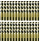 Hss Bit Set 1/4" Jobber Parabolic Gold/black 3-FLAT Shank Twist DRILL-50PC New. Price: $92.69.