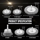 Wire Brush For Drill Set 6 Pcs, Wheel With 1/4 Inch Hex Shank,... New. Price: $18.91.