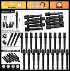 Mudder 20 Pieces 3/8 Inch Impact Adapter Square Socket Bit Hex New. Price: $35.99.