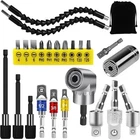 24PCS Flexible Drill Bit Extension Set, Hex Shank 105 Right Angle One Size New. Price: $22.05.