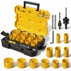 Kata Bi-metal Hole Saw Kit, 18 Piece M42 Steel Set With 3/4"-2-1/2"(... New. Price: $51.52.