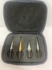 Matco 4 Piece Spiral Flute Step Drill Set Canvas Pouch Gently Used Sae See Photo. Price: $115.00.