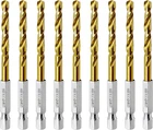 3/16" Hex Shank Titanium Hss Twist Drill Bits, 10PCS By Lu&mn New. Price: $21.02.