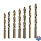 Drill America 7 Piece Cobalt Bit Set, Plastic Pouch Case, Dwdco Series New. Price: $42.81.