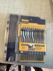 Irwin 12-PIECE Woodboring Spade Drill Bit Double Spurs New. Price: $25.00.
