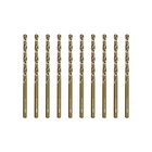 1/8" Cobalt Drill Bit Set 10 Pcs M35 High Speed Steel Jobber Length Case Kit New. Price: $22.83.