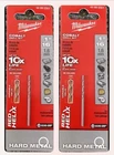 Lot Of Milwaukee 1/16-IN. Thunderbolt Cobalt Twist Drill Bits, Mod: 48-89-2301 New. Price: $11.20.