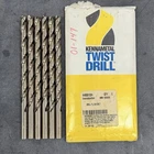 Kennametal 3/8" Cobalt Bits 6 Pack Jobber Drills Made In Usa Open. Price: $33.95.