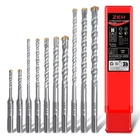 Zkh 10 Pcs Sds Plus Bits Set, (3/16'',1/4'',5/16'',3/8",1/2"), Carbide Tipped... New. Price: $34.32.