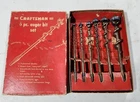Vintage Sears Craftsman No. 9-4156 Set Of Auger Drill Bits Original Box Used. Price: $28.00.
