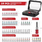 Arrow 59PCS 1/4" Screwdriver Bit Set S2 Steel Magnetic Holder & Storage Case New. Price: $23.99.